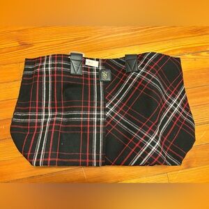 Victoria’s Secret Black & Red Plaid Tote Bag - BRAND NEW IN PACKAGE